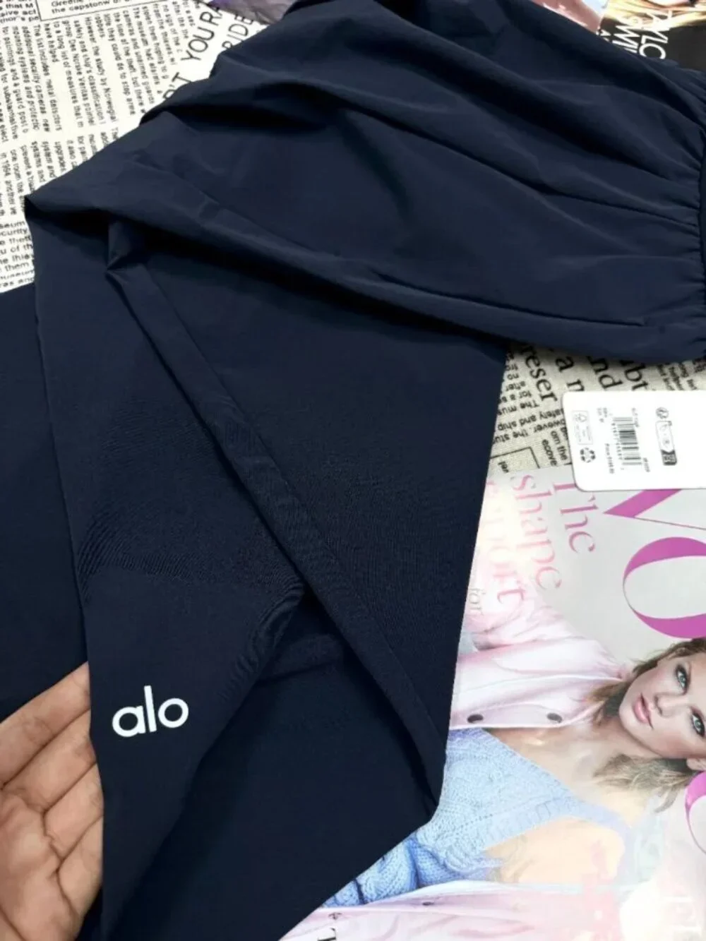 NWT ALO Yoga Navy Blue Wide-Leg Suit Up Lounge Pants